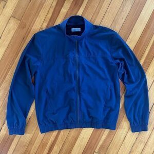 Outdoor Voices Full Zip Lightweight Jacket in Navy Blue Size M
